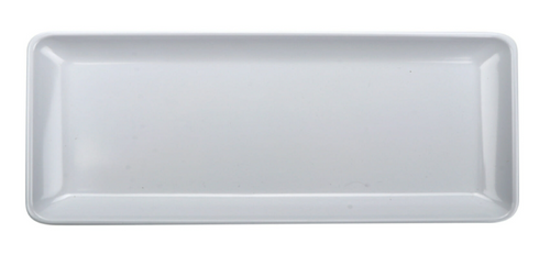 G.E.T - Midtown 14" x 5.5" White Rectangular Coupe Platter (12 Per Case) - CS-1405-W