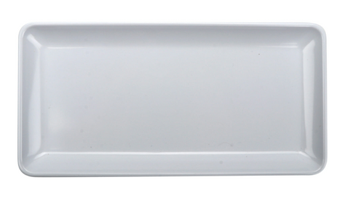 G.E.T - Midtown 15" x 7.5" White Rectangular Coupe Platter (12 Per Case) - CS-1575-W