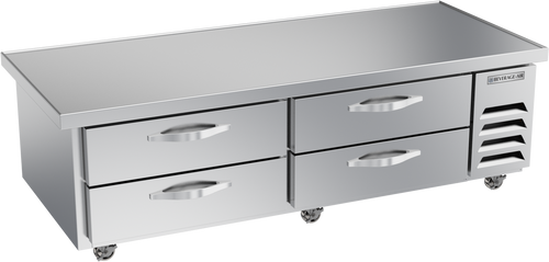 Beverage-Air - 72" Chef Base Freezer w/ 2 Drawers & Overhang - WTFCS72HC-76