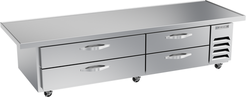 Beverage-Air - 84" Chef Base Freezer w/ 4 Drawers & Overhang - WTFCS84HC-96