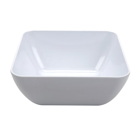 G.E.T - Midtown 96 oz White Square Large Display Bowl (3 Per Case) - CS-960-W