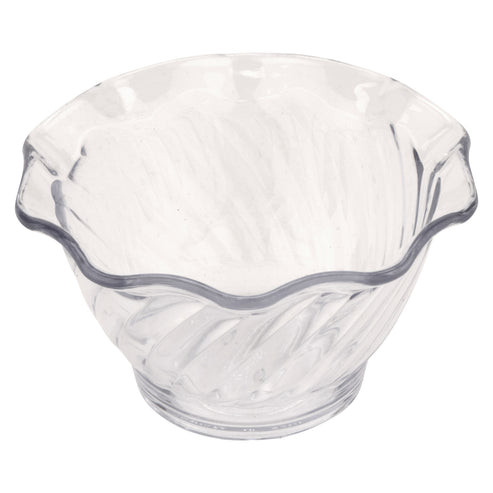 G.E.T - Dessert Time 5 oz Clear SAN Plastic Dessert Dish (48 Per Case) - DD-50-CL