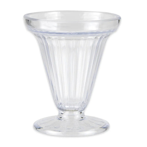 G.E.T - Dessert Time 6 oz Clear SAN Plastic Dessert Dish (24 Per Case) - ICM-25-CL