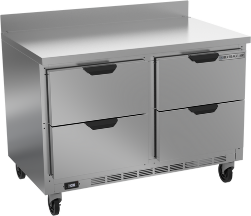 Beverage-Air - 48" Mobile Worktop Freezer w/ 4 Drawers - WTFD48AHC-4