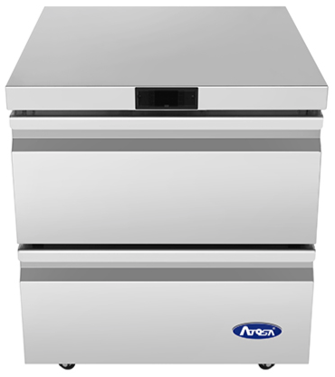 Atosa - 27" Undercounter Freezer w/ 2 Drawers - AUF27D2