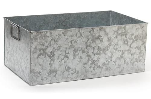 G.E.T - 8.5 Gal Rectangular Galvanized Beverage Tub - GT-2112-GG
