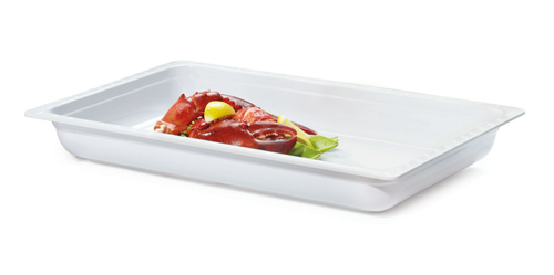 G.E.T - 13" x 21" White Full-Size Insert Pan (3 Per Case) - ML-19-W