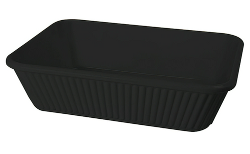 G.E.T - 10" x 8.75" Black Casserole Dish (3 Per Case) - ML-177-BK