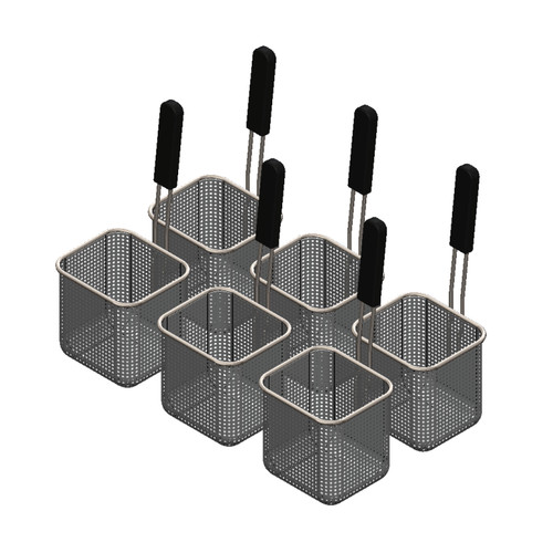 Arcobaleno - 1.5 lb Size #8 Baskets for Pasta Cookers - Set of 6 - APCB8SET6