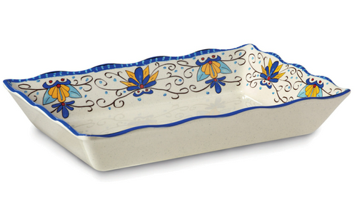 G.E.T - Santa Lucia 13.75" x 9.5" Rectangular Tray (6 Per Case) - ML-88-SL