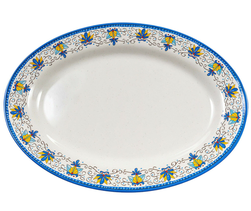 G.E.T - Santa Lucia 21" x 15" Oval Platter (12 Per Case) - OP-621-SL
