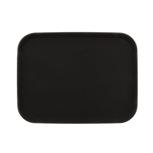 G.E.T - Serving Trays 12" x 16" Black Rectangular Non-Skid Serving Tray (12 Per Case) - NS-1216-BK