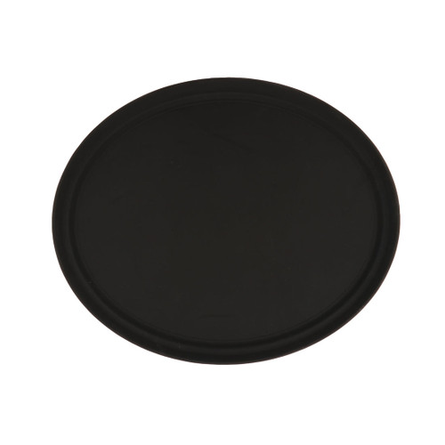 G.E.T - Serving Trays 25" x 20" Black Oval Non-Skid Serving Tray (6 Per Case) - NS-2500-BK