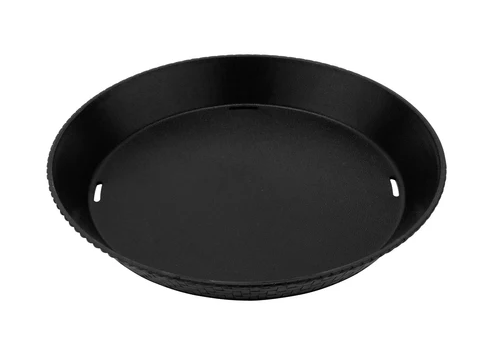 G.E.T - 12" Black Round Basket (12 Per Case) - RB-891-BK