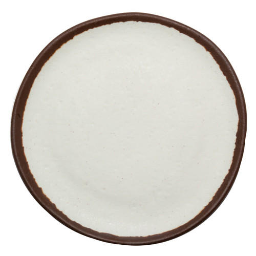 G.E.T - Pottery Market Glazed 5.5" Cream Small Round Bread / Side Plate (48 Per Case) - P-55-CRM