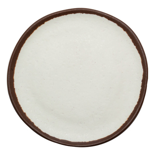 G.E.T - Pottery Market Glazed 7.5" Cream Round Plate / Side Dish (12 Per Case) - P-75-CRM