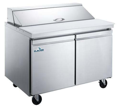 Glacier - 60" Salad/Sandwich Prep Table w/ 2 Solid Swing Doors - GST-60-16