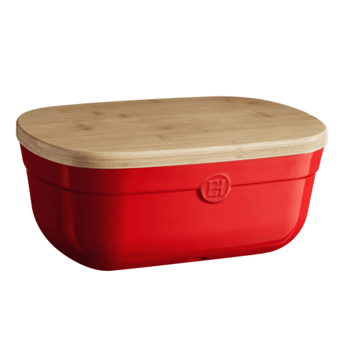 Emile Henry - 6.9Qt Burgundy Bread Box - 91348750