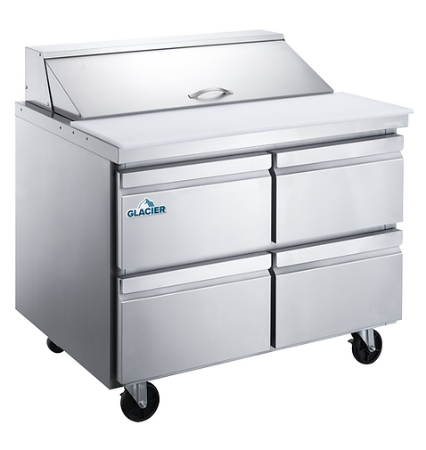 Glacier - 60" Salad/Sandwich Prep Table w/ 4 Drawers - GST-60-16DWR