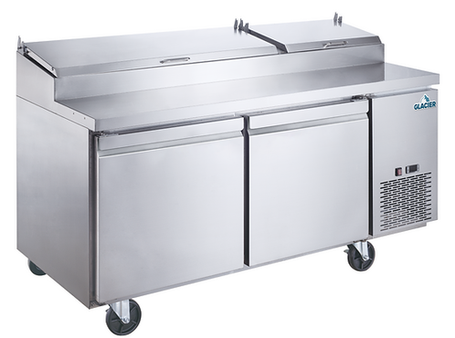 Glacier - 70" Pizza Prep Table w/ 2 Solid Swing Doors - GPP-70
