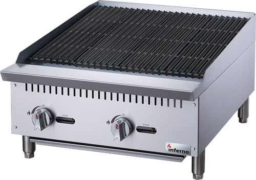 Inferno - 24" Natural Gas Charbroiler w/ LP Conversion Kit - IRB-24