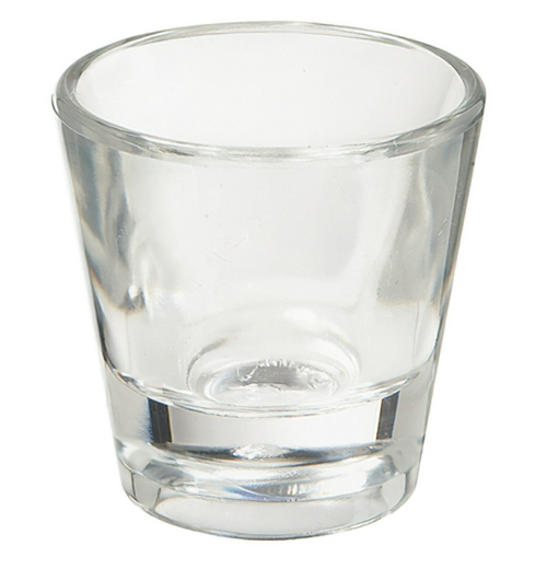 G.E.T - Specialty Drinkware 1 oz SAN Plastic Shot Glass (24 Per Case) - SW-1425-1-CL