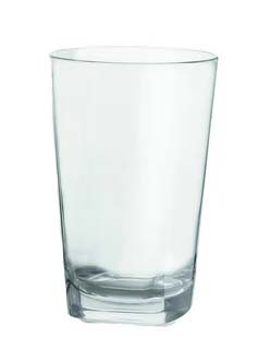 G.E.T - Cubed 12 oz Clear SAN Plastic Beverage Glass (24 Per Case) - SW-1471-CL