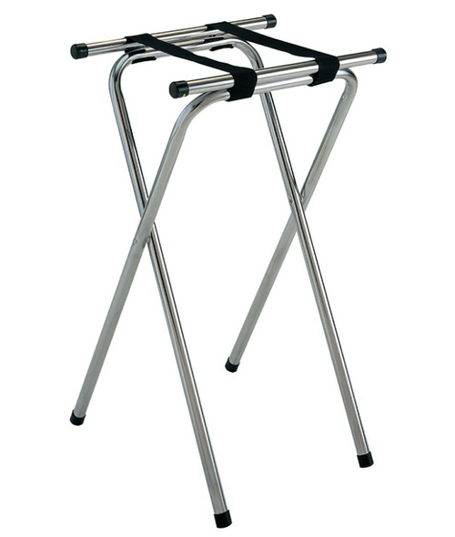 G.E.T - 32" Deluxe Chrome Tray Stand (6 Per Case) - TSC-102