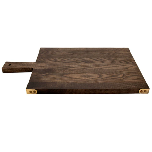 G.E.T - Taproot 13" x 9.5" Ash Wood Rectangular Serving Board W/ Handle (6 Per Case) - WD-2-ASH