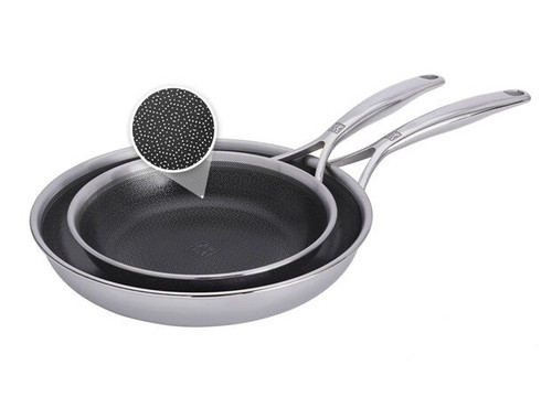 Zwilling - Peak 2 Piece Non-Stick Stainless Steel Fry Pan Set - 1034502