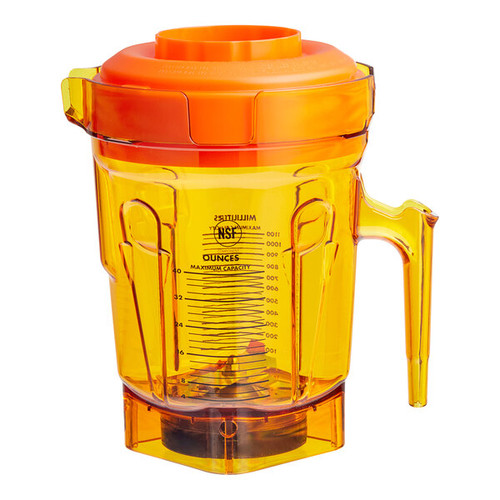 Vitamix Commercial - 40 oz Orange Accelerate Container for Quick & Quiet Blender - 71775