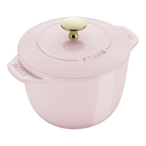 Staub - 1.75 L Sorbet Rose Round Cast Iron Rice Cocotte - 1030213