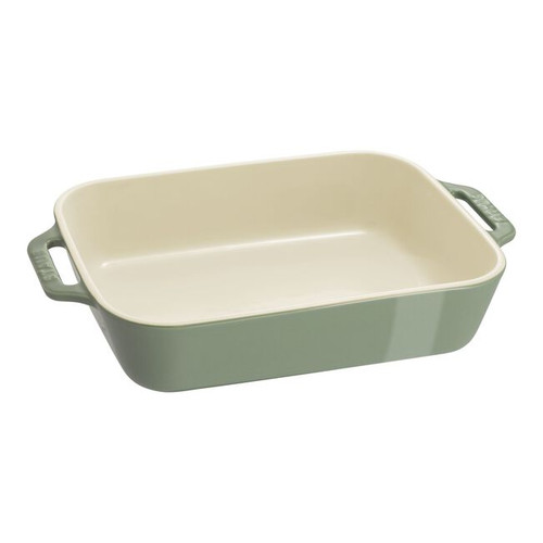 Staub - 12.9" x 8" Eucalyptus Ceramic Rectangular Baking Dish - 1034027