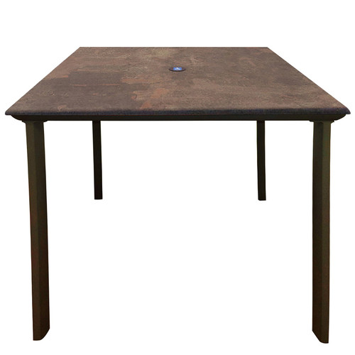 Grosfillex - Sunset 36" Lava/Fusion Square ADA Table - R1001599