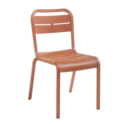 Grosfillex - Cannes Terra Cotta Sidechair (4 Pack) - UT011814