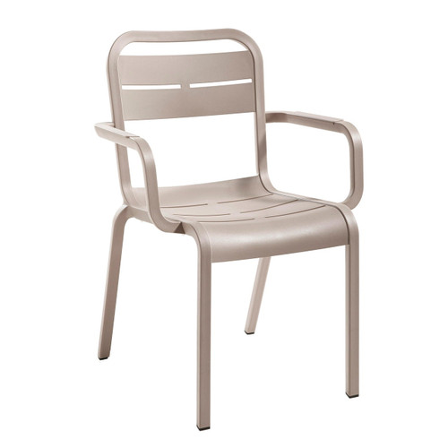 Grosfillex - Cannes French Taupe Armchair (4 Pack) - UT511181