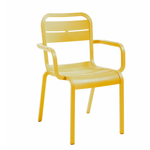 Grosfillex - Cannes Yellow Armchair (4 Pack) - UT511737