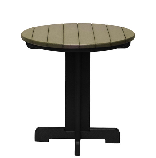 Grosfillex - Kailua 20" Weathered Wood/Black Low Table - UT814886