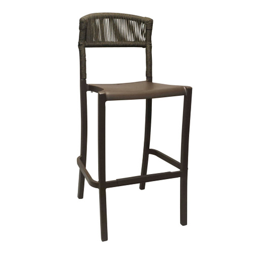 Grosfillex - Tahoe Espresso/Bronze Barstool (8 Pack) - UT827037