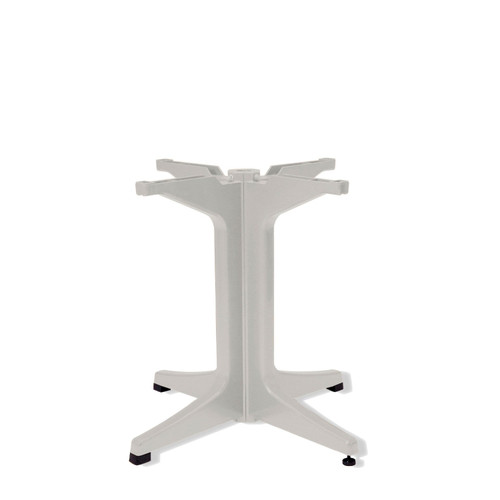 Grosfillex - Alpha White Resin Dining Height Large Table Base - US623204