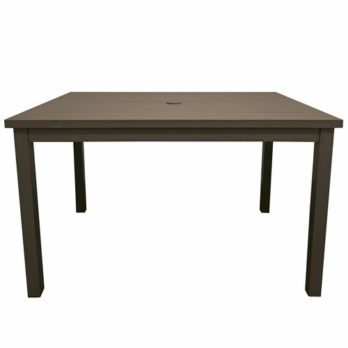 Grosfillex - Sigma 48" x 34" Fusion Bronze Dining Height Table - US929599