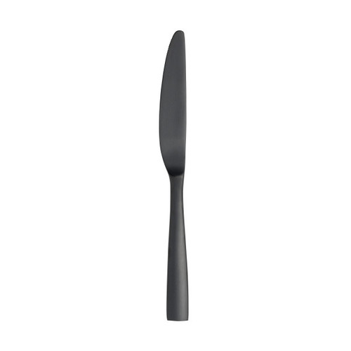 Folio - 9.25" Bryce Black Stainless Steel Dinner Knife (12 Per Case) - 5762SX042