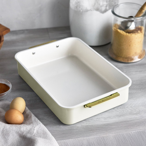 GreenPan - 13" x 9" Cream Non-Stick Rectangular Pan