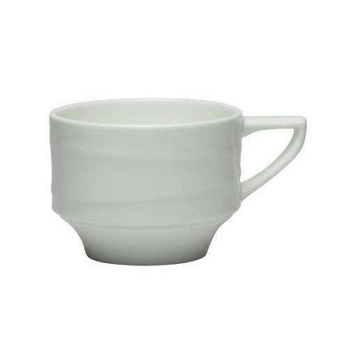 Royal Porcelain - 3.5 oz Tyfoon White Stackable Espresso Cup (36 Per Case) - 41145ST1227