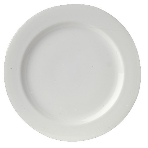 Royal Porcelain - 12.5" Avalon White Rim Plate (12 Per Case) - 61101ST0250