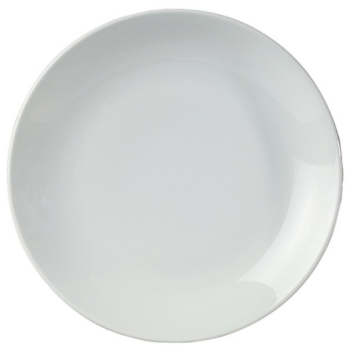 Royal Porcelain - 10.75" Tahara White Coupe Plate (12 Per Case) - 61103ST0402