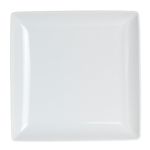 Royal Porcelain - 9.3" x 9.3" Tahara White Square Plate (12 Per Case) - 61103ST0419