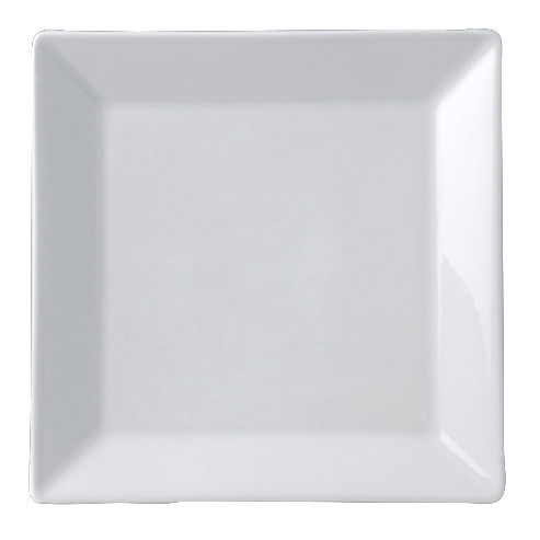 Royal Porcelain - 8.5" x 8.5" Tahara White Square Plate (24 Per Case) - 61103ST0421