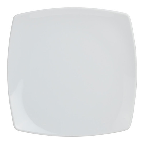 Royal Porcelain - 8.25" x 8.25" Tahara White Square Coupe Plate (24 Per Case) - 61103ST0426