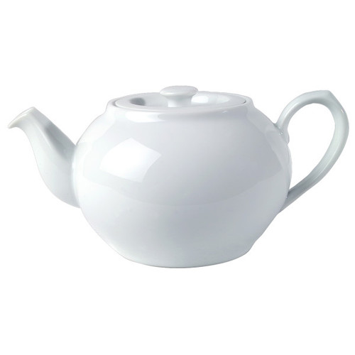 Royal Porcelain - 35 oz Tahara White Teapot W/ Lid (12 Per Case) - 61103ST0447